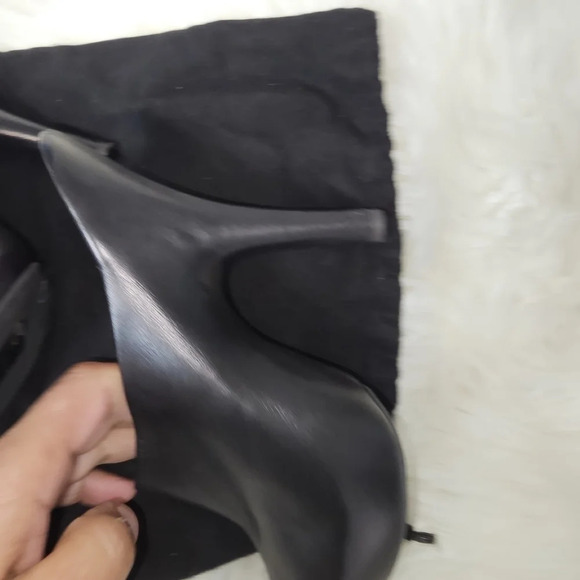 GIUSEPPE Zanotti Design black Mules heels sz 37.5 - Picture 5 of 10